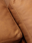 Tartan Cushion - Leather