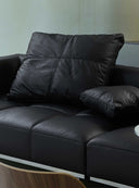 Tartan Cushion - Leather