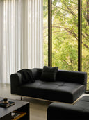 Tartan Cushion - Leather