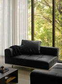 Tartan Cushion - Leather