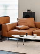 Tartan Cushion - Leather